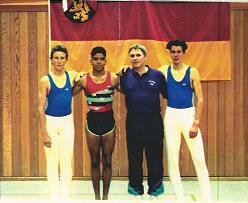 1992 Deutsche Mehrkampfmeisterschaften in Marburg v. l.