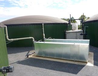 Die Anlage reduziert das Volumen des Gärrests einer Biogasanlage um bis zu 70%. Es entsteht ein konzentrierter Dünger mit vielen Vorteilen.