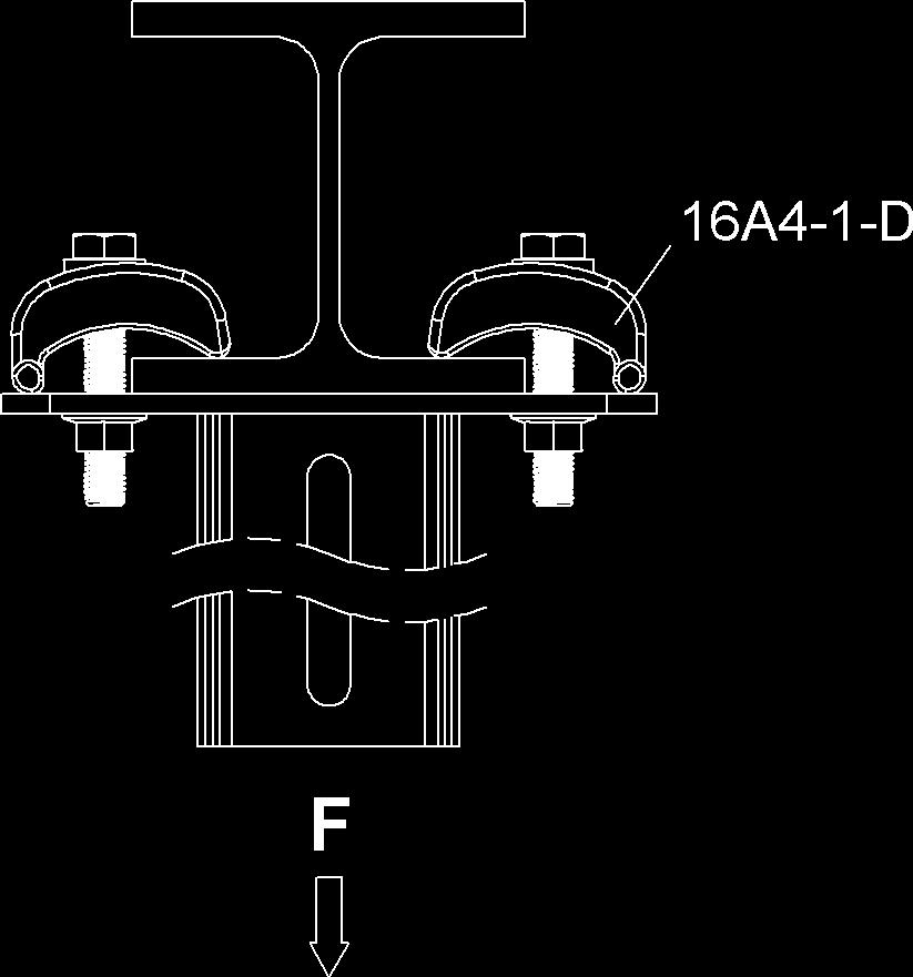 Abstiungmit der Bauleitung) pannpratze 16A4-1-D fr lanschstrke (t) 0-25 Zubehr 1x16A4-Z2(12x75) 1Paar zur Befestigung von Abhngungen an Doppel T-Trgerprofile