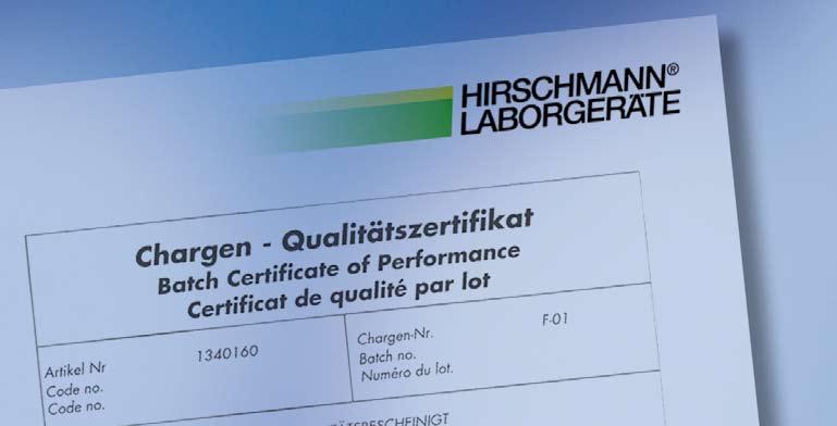 Diese Kennzeichnung erlaubt die Erstellung eines Chargen- Qualitätszertifikats, wie es zunehmend von Qualitätssicherungsmaßnahmen wie z. B. DIN EN ISO 9001:2000 gefordert wird.