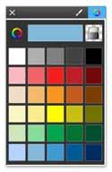 Farben Benutzung des Farb-Editors (colors) Das Farb-Editor enthält Muster der Farbchips.