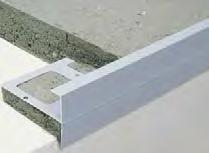 126 BALKON- UND TERRASSENSYSTEME BLANKE MIHA BLANKE MIHA ist ein pulverlackbeschichtetes Aluminium-Abschlussprofil, mit dem der Querschnitt des Estrichs oder der Konstruktionsaufbau abgedeckt werden