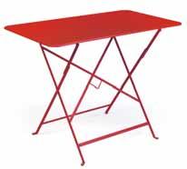 RANGE / KOLLEKTION BISTRO METAL 6034 Folding table 37 x 57 cm - H 74 cm 6,5 kg - 2 persons Klapptisch 37 x 57 cm - H 74 cm 6,5 kg -