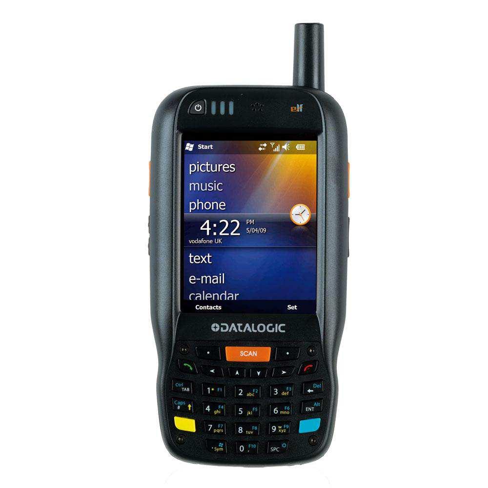 Empfohlene MDE Geräte Datalogic ELF WLAN, Bluetooth, GPRS/UMTS/ HSDPA, GPS 1D Laserscanner, 1D/ 2D Imager (mit Greenspot, visuelle Lesebestätigung) Win Mobile 6.