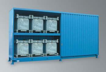 WASSERSCHUTZ-FACHCONTAINER KTC Diese Wasserschutz-Fachcontainer sind speziell geeignet zur Einlagerung von IBC / KTC.