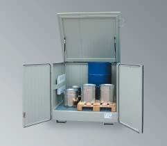 Wärme-Kühl-Kammer für 4 x 200-Liter-Fässer Die Größenvielfalt der Wärmekammern garantiert die Aufnahme