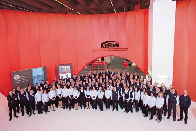 16 Heiztechnik und Sanitär 17 Die Messemannschaft von Kermi überzeugte die Besucherinnen und Besucher von den aktuellsten Innovationen.