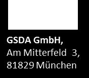 und GSDA auf der Basis von