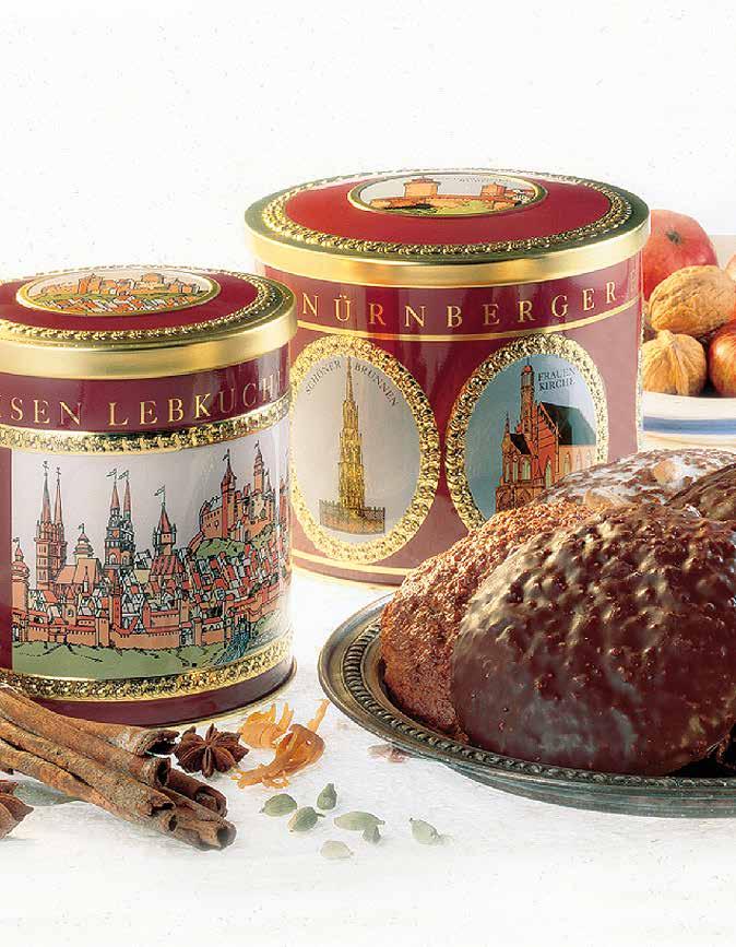 Geschenkdosen mit Nürnberger Motiven Pfann Nürnberger Lebkuchen Pfann Nürnberger Lebkuchen haben ihren Ursprung in unserem
