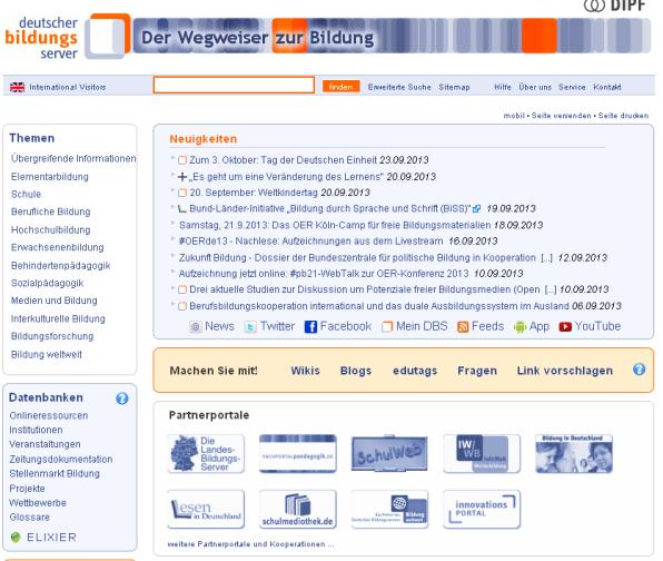 Mit Klick auf eine Datenbank wird eine