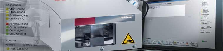 NetMarker die Software Bei der Entwicklung des CNC-Tischmarkiersystems NetMarker wurde besonders auf eine einfache Bedienung Wert gelegt.