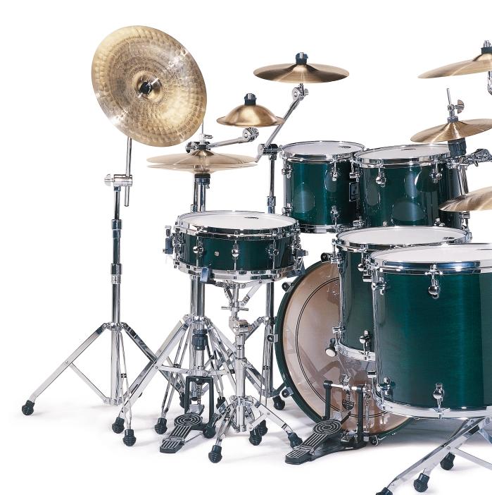 LY S 4422 S Fusion 1 Shell Set Emerald Green S 1614 T Tom Tom mit T.A.R.