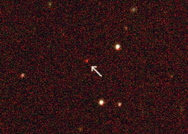 Eines der entferntesten bekannten Objekte im Universum: ein Quasar mit einer Rotverschiebung von z = 5.8 bzw.