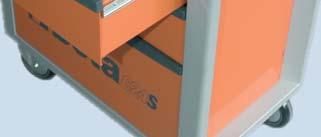 Widerstandsfähigkeit Öffnungssystem der Schubladen: Griff aus Nylon, mit Glasfasern verstärkt Zentralverriegelung an der