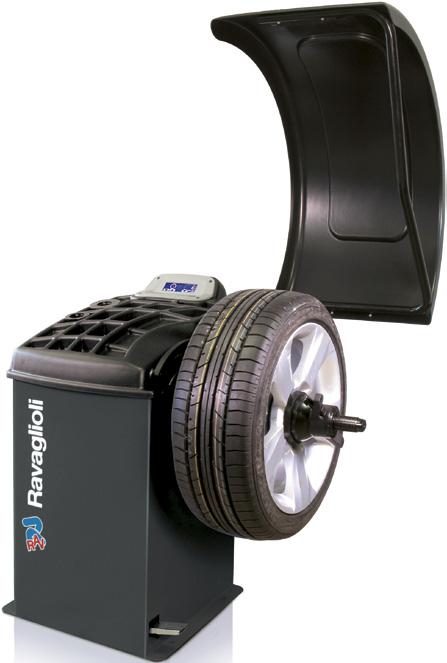 TIRE SERVICE EQUIPMENT REIFENDIENSTGERÄTE Electronic Wheel Balancers With Microprocessor Guided balancing procedure.