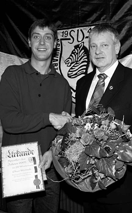 Jahreshauptversammlung Oliver Wormuth ist Sportler des Jahres Mit 65 stimmberechtigten Mitgliedern war die Jahreshauptversammlung des SV Westerrade im März gut besucht.