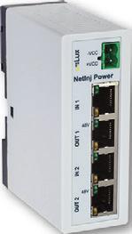 Benötigt 24 V Gleichspannung. 11022 u::lux NetInj Power Stromversorgung für bis zu 20 u::lux Switches (2 x 10 Stk.