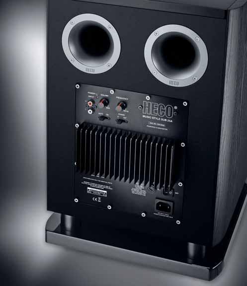 ) Impedance Frequency response Crossover frequency Sensitivity Cabinet surface (Top, Front, Baseplate/ Side panels) Dimensions (W x H x D) 3 way bass reflex floorstanding speaker 8 W (sidefire)/2 x 5