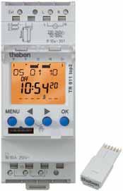 Zeit- und ichtsteuerung Digitale Zeitschaltuhren, DI-Schiene, Wochenprogramm, 2 TE 2 TR 611 top2 TR 611 top2 RC TR 622 top2 Beschreibung Gemeinsame Funktionen - Digitale Zeitschaltuhr mit