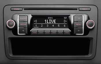1055. Volkswagen Original MP3-Radio RCD 510 Das Multitalent mit SD-Kartenschacht, Telefonschnittstelle, integriertem 6-fach-CD-Wechsler, MP3-Abspielfunktion, GALA, RDS, TIM und TP gewährt per