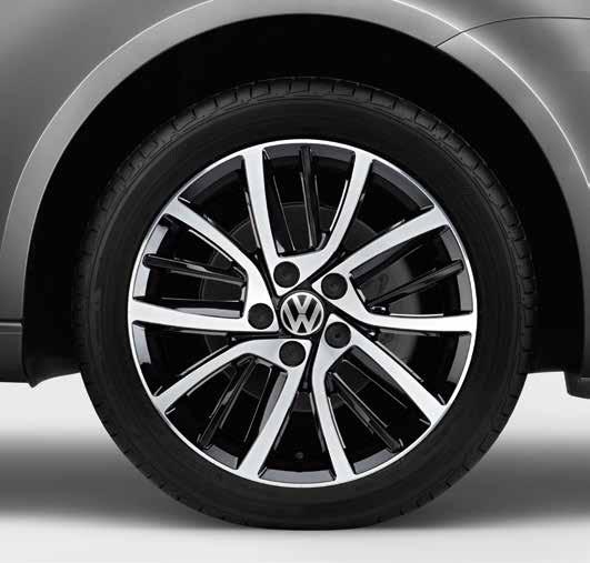 Volkswagen Original Leichtmetallfelge Goal Farbe: Brillantsilber Felgengrösse: 7,5 J x 17", ET 50, LK 112/5 Verwendbare Reifengrösse: