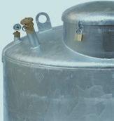 Peilstab zur Leckagekontrolle Behälter ausgestattet mit - Füllstandsanzeige - 2 -Absaugrohr mit