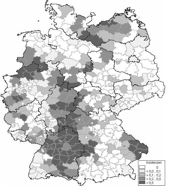 Vorkommen des Puumalavirus in Deutschland Rötelmaus Foto: U.M.