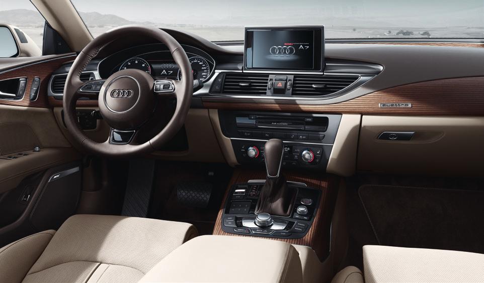 Audi A7 Sportback Nichts ist entspannender als ein Augenblick der Stille. Platz nehmen, innehalten und genießen.