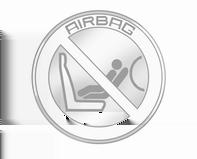 Sitze, Rückhaltesysteme 45 Solange die Kontrollleuchte W nicht aufleuchtet, lösen die Airbag-Systeme des Beifahrersitzes bei einer Kollision aus.