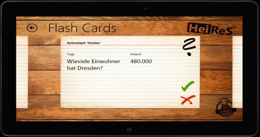 Inhaltlicher Ausblick III Flash Cards als Lernhilfe Einbindung