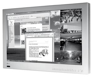 Zoom Integrierte Bildspeicherung bis zu 60 Bildern Mehrsprachige Bildschirm-Menüs Auflösung: 1280x768 Pixels 4x FBAS-Eingänge, C, VGA, Alarm, Audioeingänge Schnelle Signalumschaltung