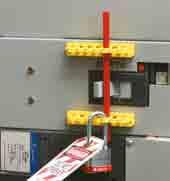 Elektrische Gefahren Verriegelung für überdimensionierte Schutzschalter Verriegelungssystem für 480-600 V-Stellglieder Passt für Unterbrecher bis zu 63,5 mm