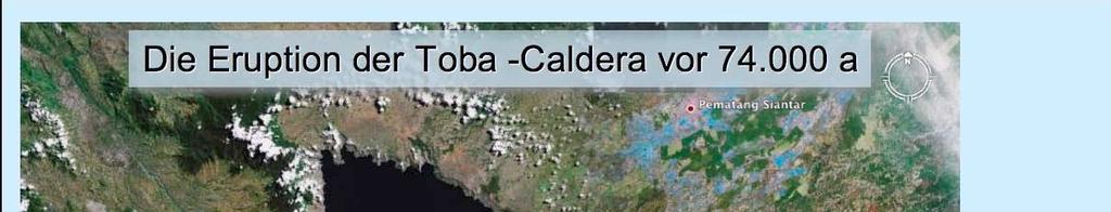 Abb. 3: Die Toba-Caldera auf Sumatra (modified from Google Earth) Tabelle 2 :