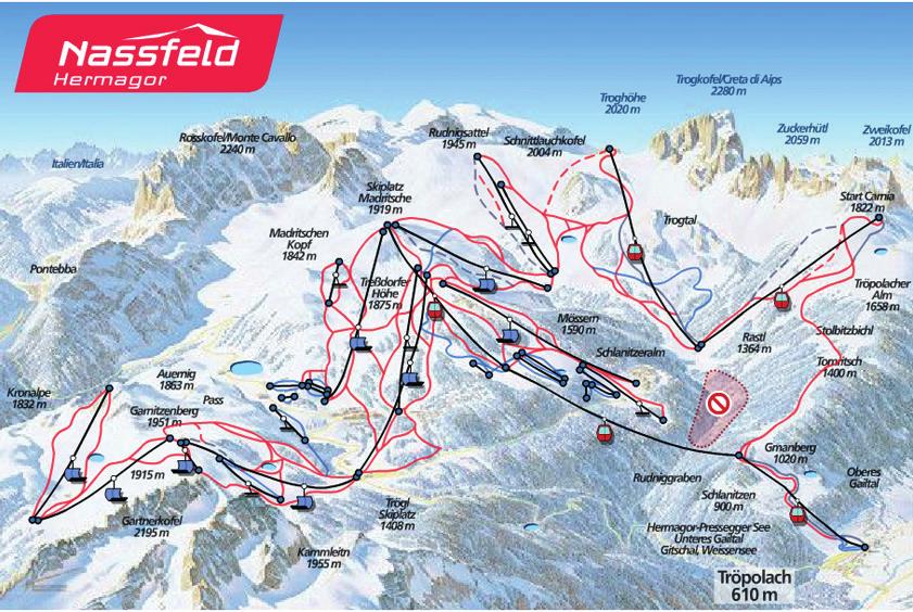 Best of Nassfeld Genialste Piste Trogkofelabfahrt Bester Après Ski Bärenhütte Gut & günstig essen