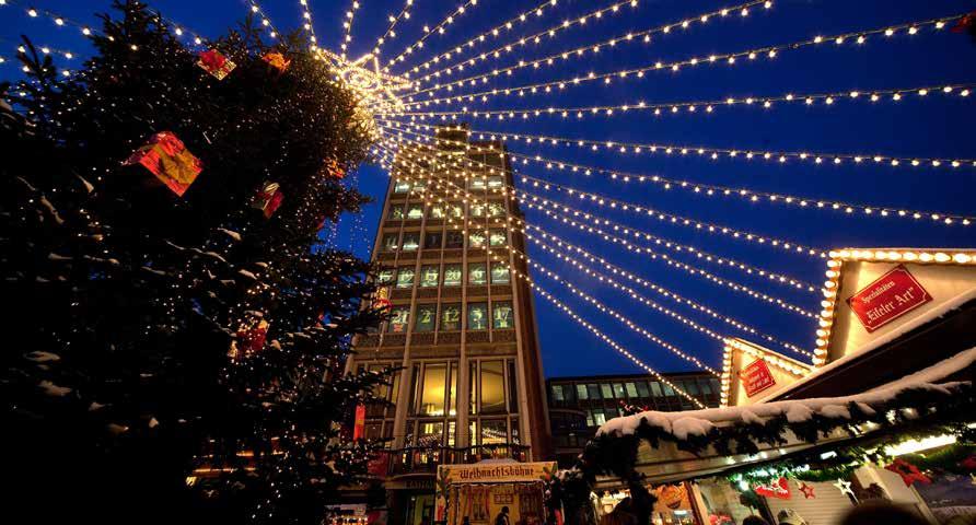 Die Weihnachtskirmes am Wirteltorplatz feierte im vergangenen Jahr ihren 20. Geburtstag. Der Wirteltorplatz wird auch in diesem Jahr weihnachtlich geschmückt sein.