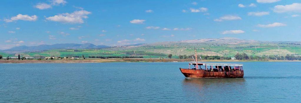 Bootsfahrt auf dem See Gennesaret HEILIGES LAND: ISRAEL PALÄSTINA Von Dan bis Beerscheba Von Dan bis Beerscheba" schreibt die Bibel, wenn sie das ganze Land der Israeliten meint.