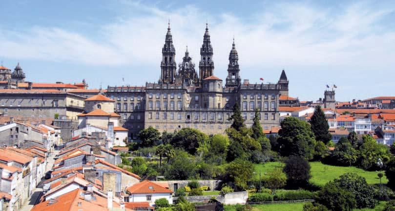 Ihr direkter Draht: 0711/619 25-38 Santiago de Compostela Rosenfenster in der Kathedrale von León kirchen. Hotelbezug für zwei Nächte in León, der ehemaligen Hauptstadt des Königreichs León. (ca.