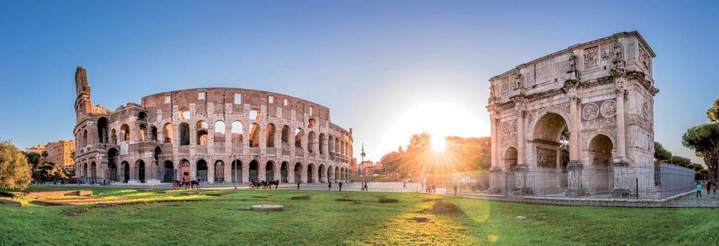 Wahrzeichen des antiken Rom: Kolosseum und Konstantinsbogen ITALIEN: ROM Die Ewige Stadt Lust auf Rom?