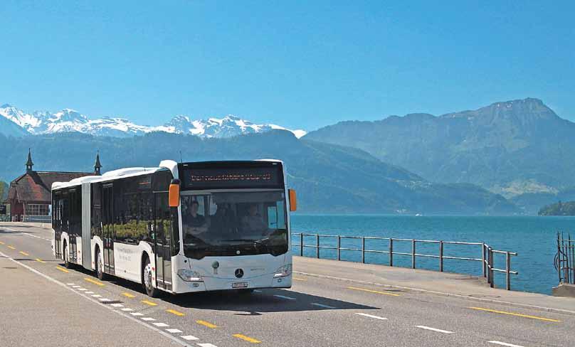 12 Fahrzeugbeschaffung 13 neue Gelenkbusse für Ihren Komfort Wegen der Grossbaustelle am Seetalplatz können während rund drei Jahren keine Trolleybusse von Luzern nach Emmenbrücke eingesetzt werden.