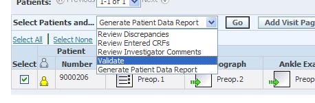 Patient validieren Manchmal muss das System aufgefordert werden, Datenpunkte zu berechnen, wie z. B.