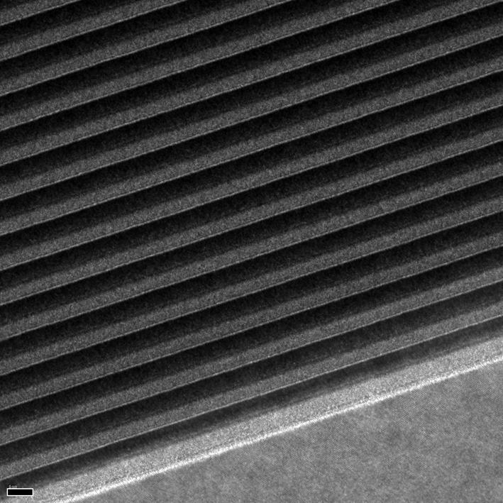 080 nm rms (scan size: 3 µm x 3 µm) TEM for