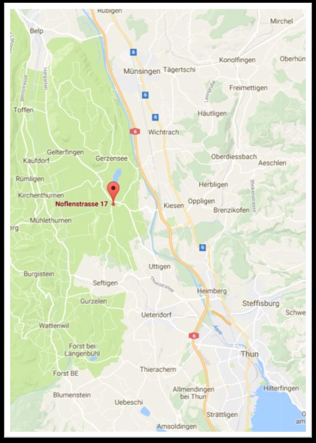 Lage Mit dem Auto rasch auf der A6 Richtung Thun oder Bern Winzenried
