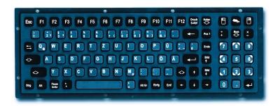 Silikontastaturen PK710 Silikon-Tastatur Silikon-Schaltmatte mit Platine und Controller zum Einbau in Frontplatten.