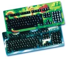 Farbige Tastaturen auf der Basis des bewährten Standardmodells G83-6105 Zu verschieden farbigen Gehäusen sind eine Auswahl bunter Tasten lieferbar Mit AT, PS/2 Schnittstelle oder mit USB Anschluß in