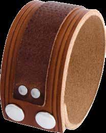 Breite: 30 mm, 232 mm lang jewelry strap from ox leather with