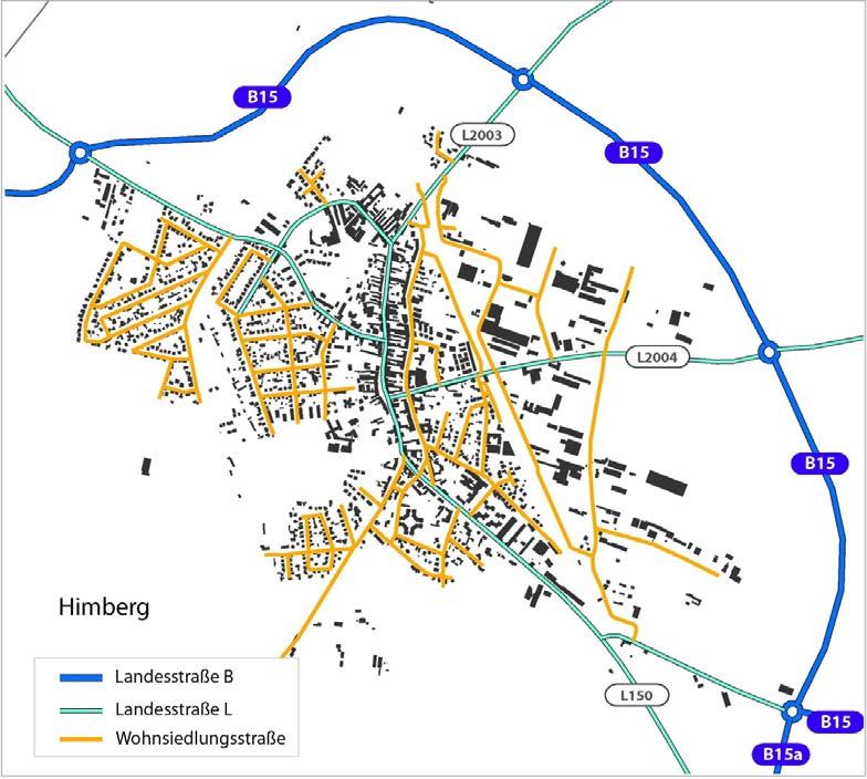 9 Abb. 6: Gliederung des Straßennetzes von Himberg Quelle: Eigene Bearbeitung 2.3.