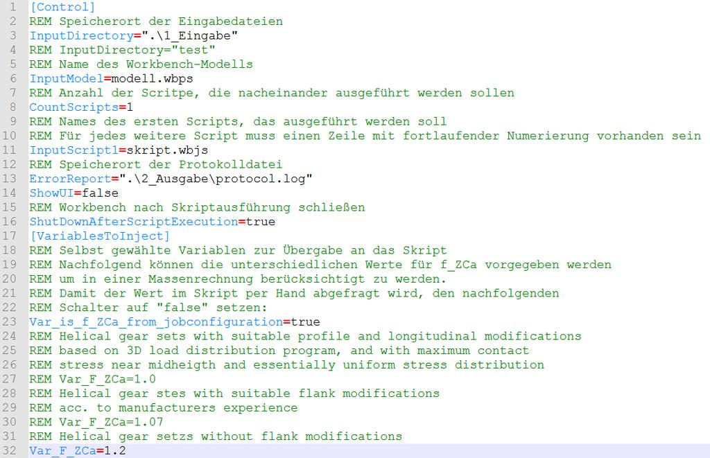 "jobconfiguration.wbj" aus "04_Jobconfiguration" verwenden: Hier ist bereits der Schalter "Var_is_f_ZCa_from_jobconfiguration" auf "true" gesetzt.