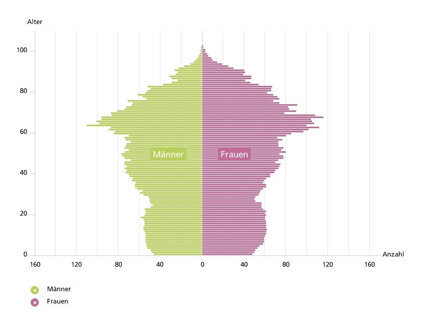 Bevölkerungspyramide 2012 Quelle: Statistische Ämter der Länder, Deenst GmbH, ies, eigene Berechnungen Bevölkerungspyramide 2030