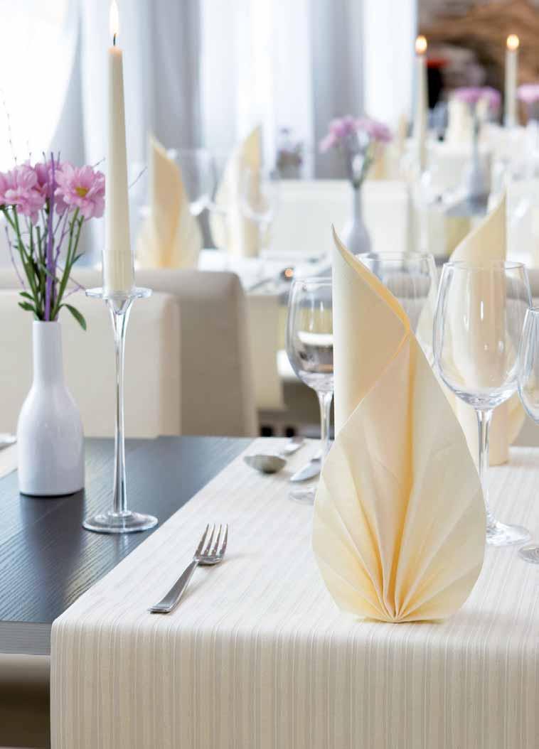 Tischdecken Hochwertige und einzigartige Materialien wie Dunicel und Dunisilk + bilden das Herzstück unseres breiten Tischdecken-Sortimentes.