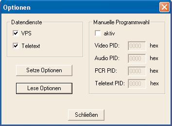 3 Programmierung mit SKPS 50-Software 4 Grundlagen zur Programmierung mit SKP 5 Klickt man im Fenster der Detaileinstellungen auf Optionen, so erscheint folgendes Fenster: 4 Grundlagen zur